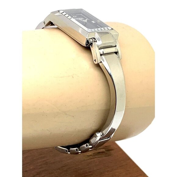 Bulova Womens Watch 96P209 Silver Tone Black Mother of Pearl Dial Diamon… main image 6